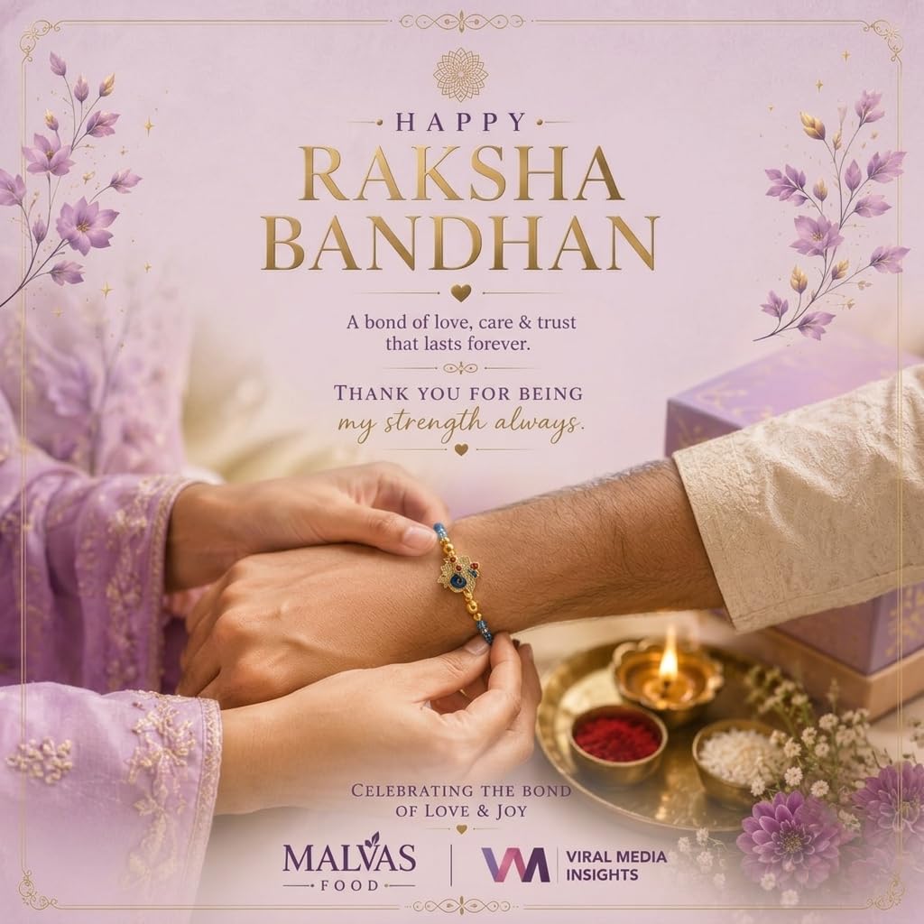 MALVAS FOOD Premium Rakhi Gift Hamper | Luxury Raksha Bandhan Gift Box