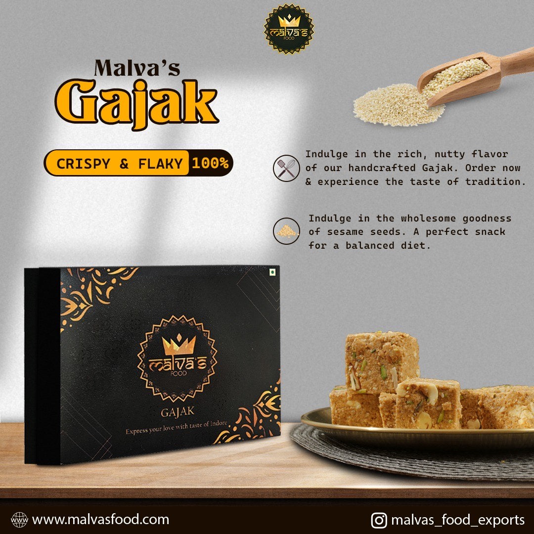 Malvas Dry Fruit Gajak With Chocolate Gajak – 800g (Pack of 2)