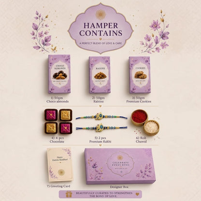 MALVAS FOOD Premium Rakhi Gift Hamper | Luxury Raksha Bandhan Gift Box