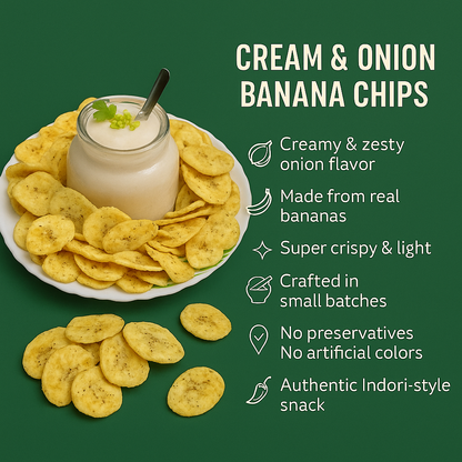 Cream & Onion Banana Chips