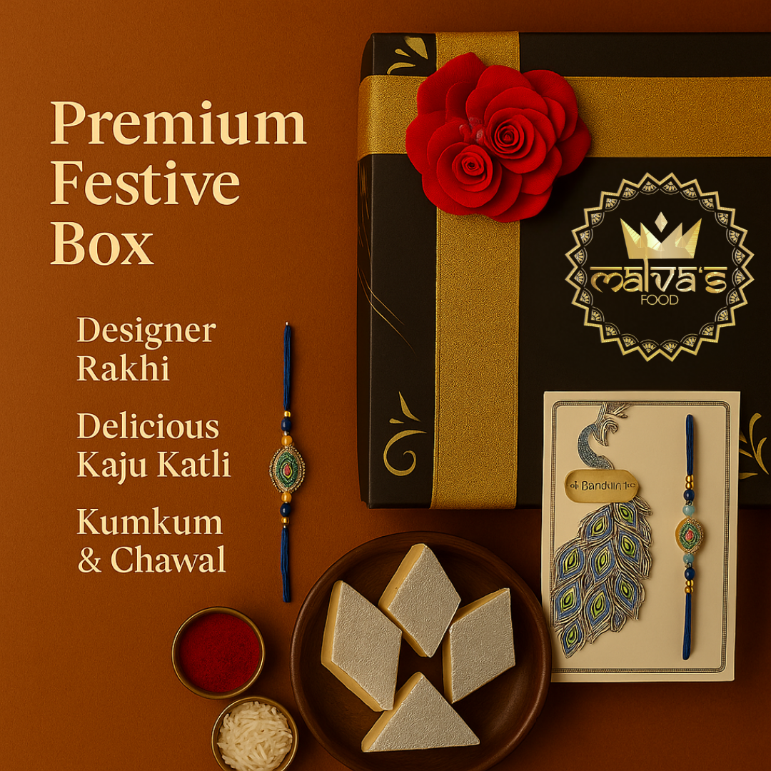 🎁 MALVAS Rakhi Hamper – Sweetness & Tradition in One Box!